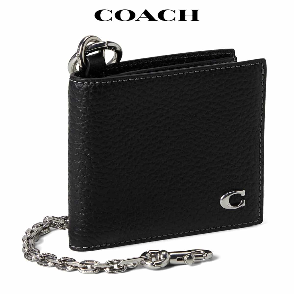 【人気】COACH ウォレットチェーン レザー 極太 BB27 楽天市場】COACH コーチ 二つ折り財布 ビルフォールド