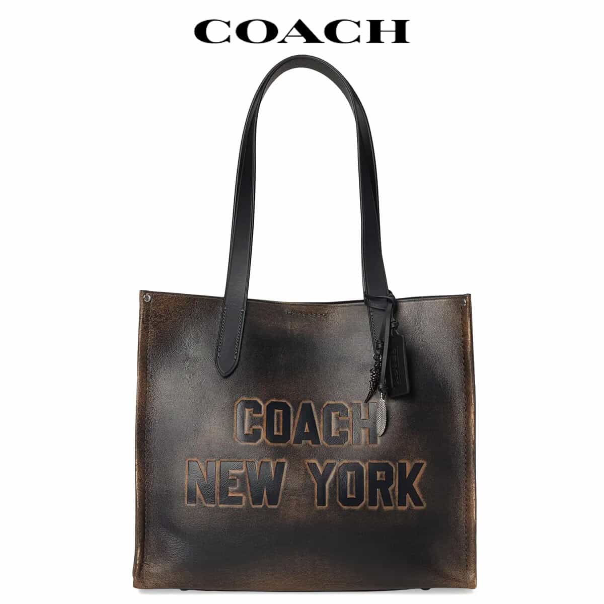 さんさん　COACH 迷彩柄 レザートートバッグ さんさん COACH 迷彩柄 レザートートバッグ さんさん COACH 迷彩