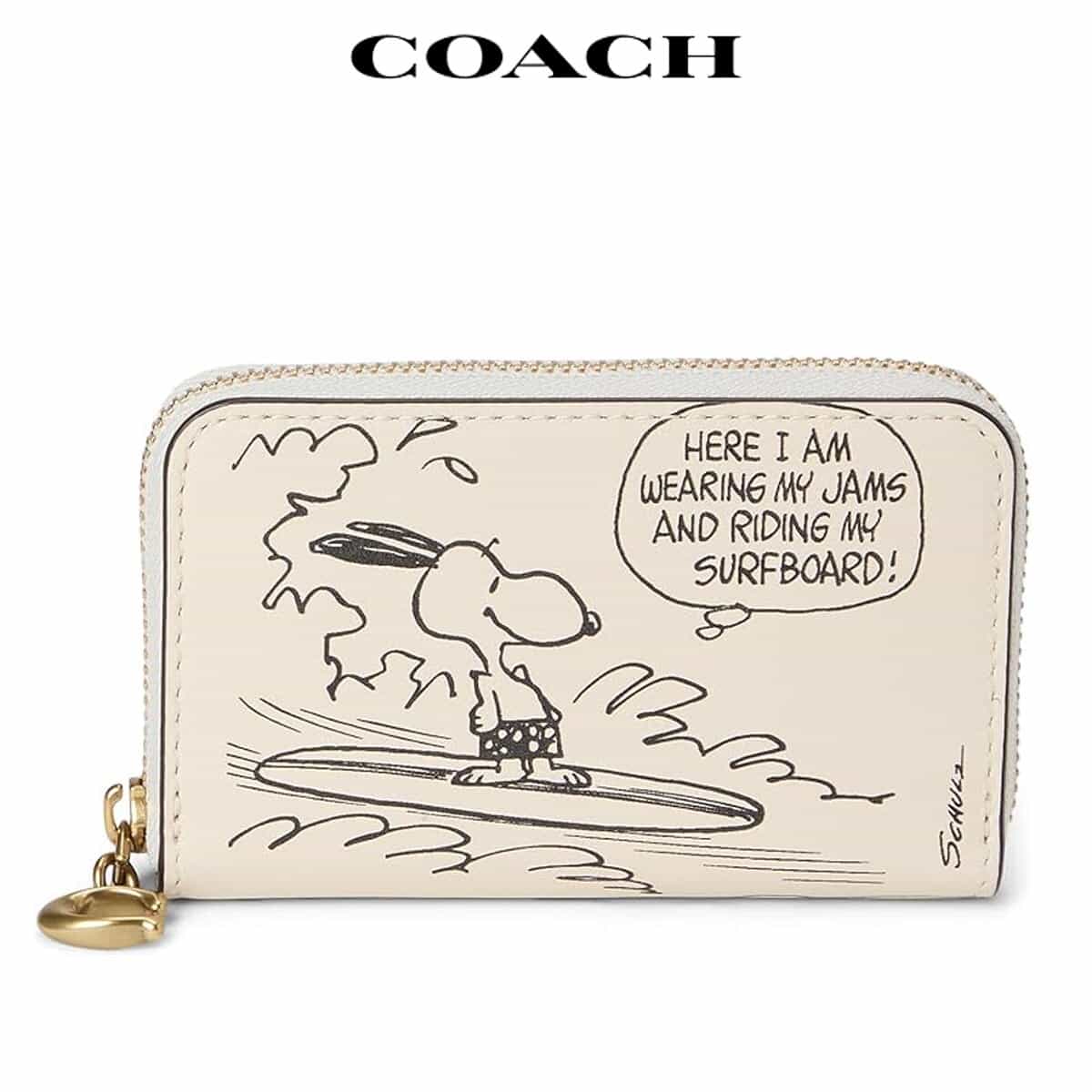 【COACH X PEANUTS】 COACH スヌーピー コラボ コインケース COACH コーチ ☆COACH☆ ジップ カードケース スヌーピー
