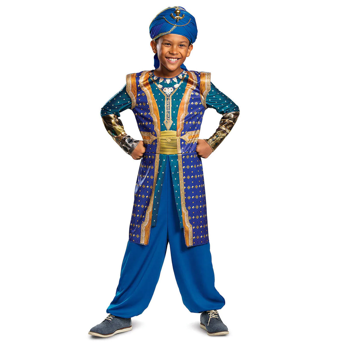 【セール！まだ間に合う!!】アラジン ジーニー 仮装 子供用 衣装 コスプレ ハロウィン ディズニー Disney Alladin画像