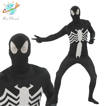 楽天市場 スパイダーマン ブラックスパイダーマン スーツ 大人用 コスプレ コスチューム ハロウィン Holloween Spider Man Rio Planet