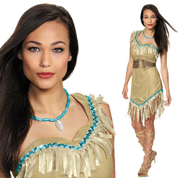 ポカホンタス コスチューム コスプレ 仮装 インディアン 衣装 ディズニー プリンセス ハロウィン Pocahontas画像