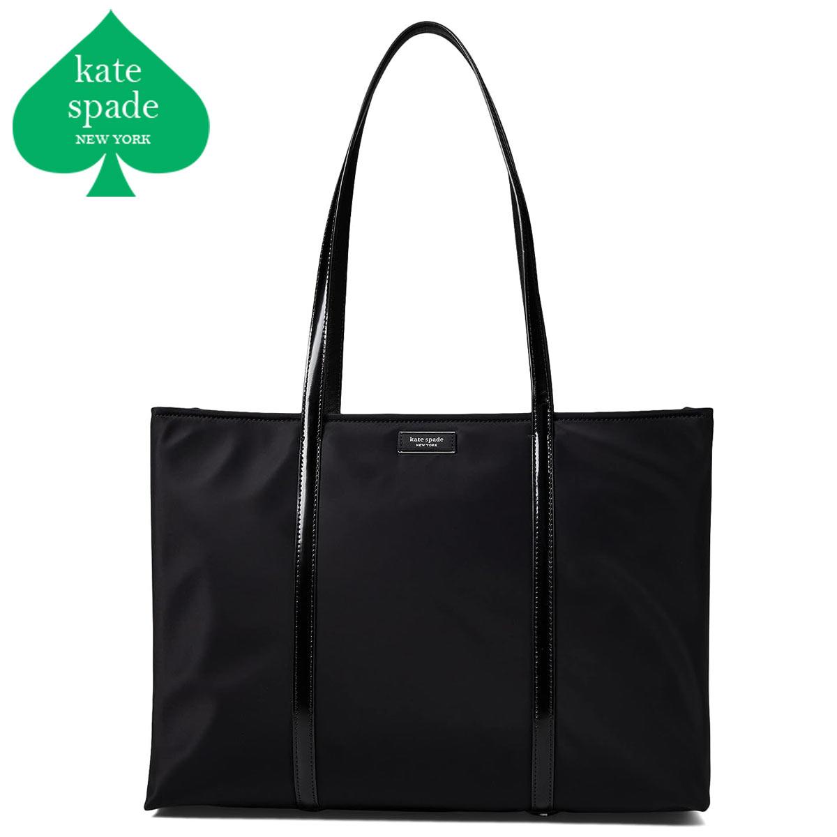 【美品】kate spade ハンドバッグ トートバッグ ナイロン ブラック ケイトスペード トートバッグ ナイロン ショルダーバッグ 肩掛け