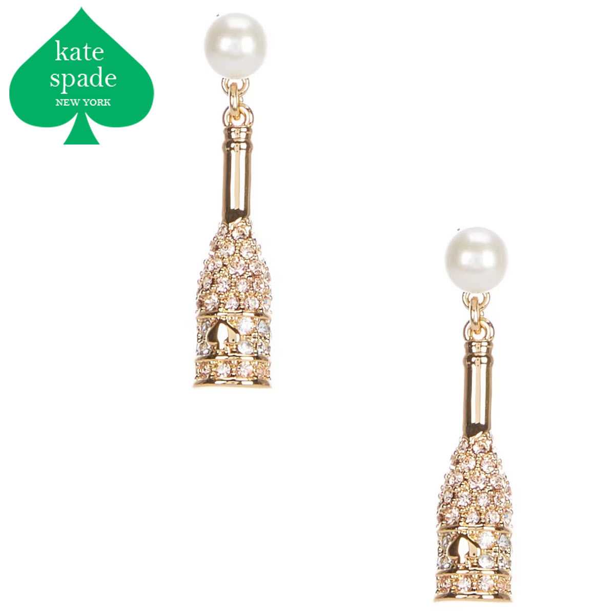 ケイトスペード　シャンパンボトルピアス kate spade NEW YORK - □美品□ kate spade ケイトスペード