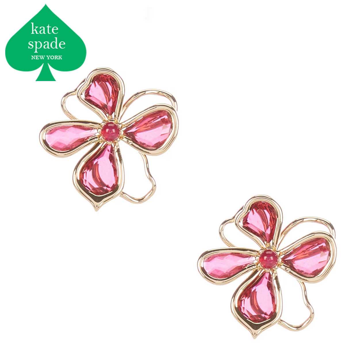 【新品同様】ケイトスペード 限定品 ネックレス ピアス セット フラワー kate spade NEW YORK ケイトスペード KateSpade ネックレス