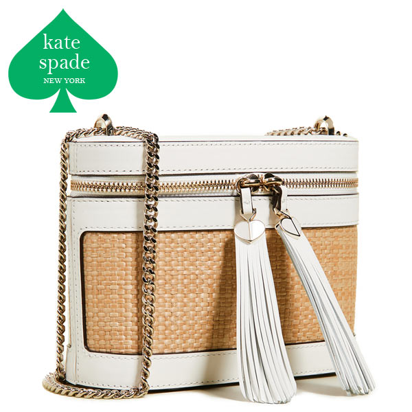 セール☆kate spadeストロベリーストローかご素材クラッチポーチ セールkate spade Parkストロベリー苺ストローかごトートバッグ