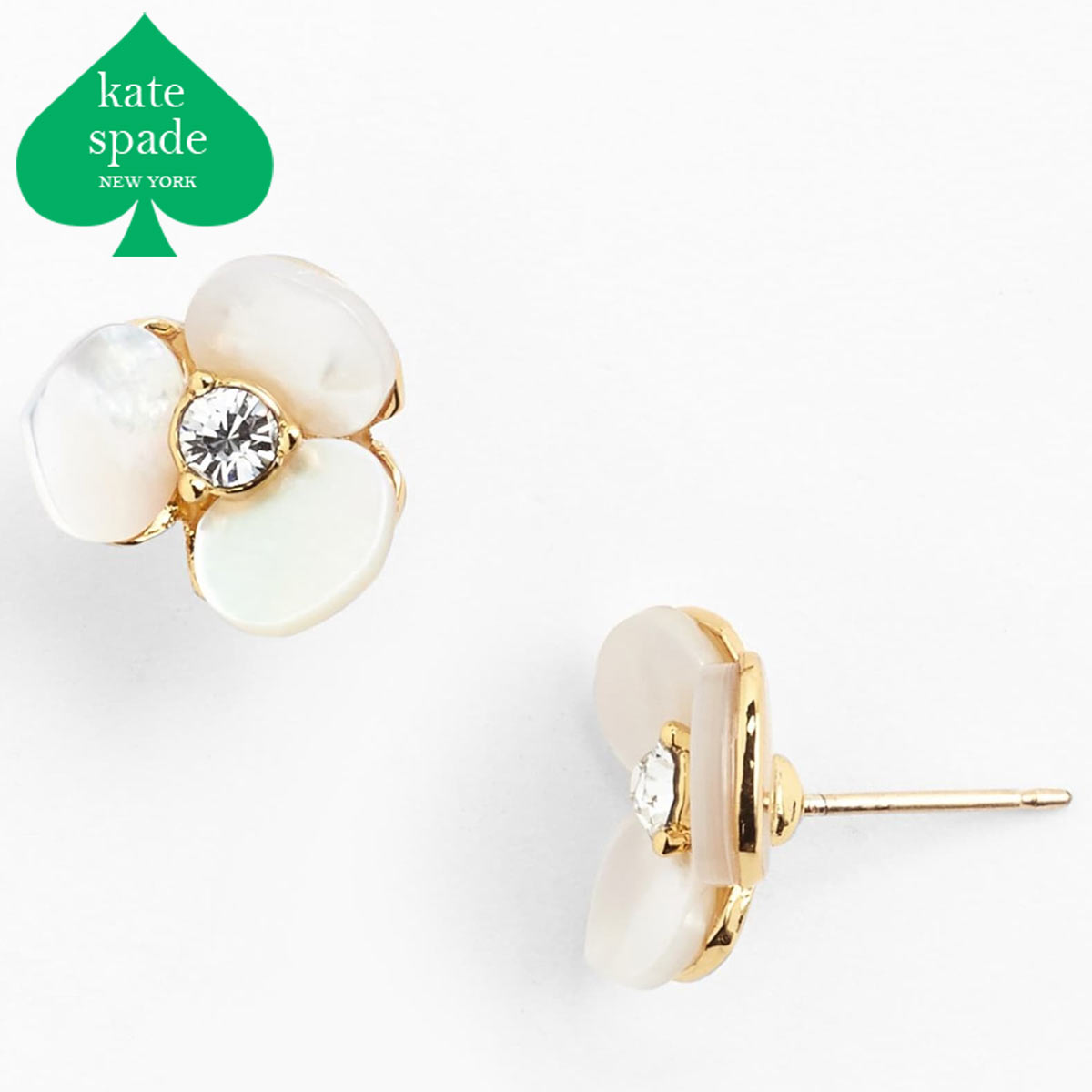 選べる金具【katespade newyork】ディスコパンジー イヤーアクセ ディスコ パンジー クリップ イヤリング | ジュエリー | ケイト