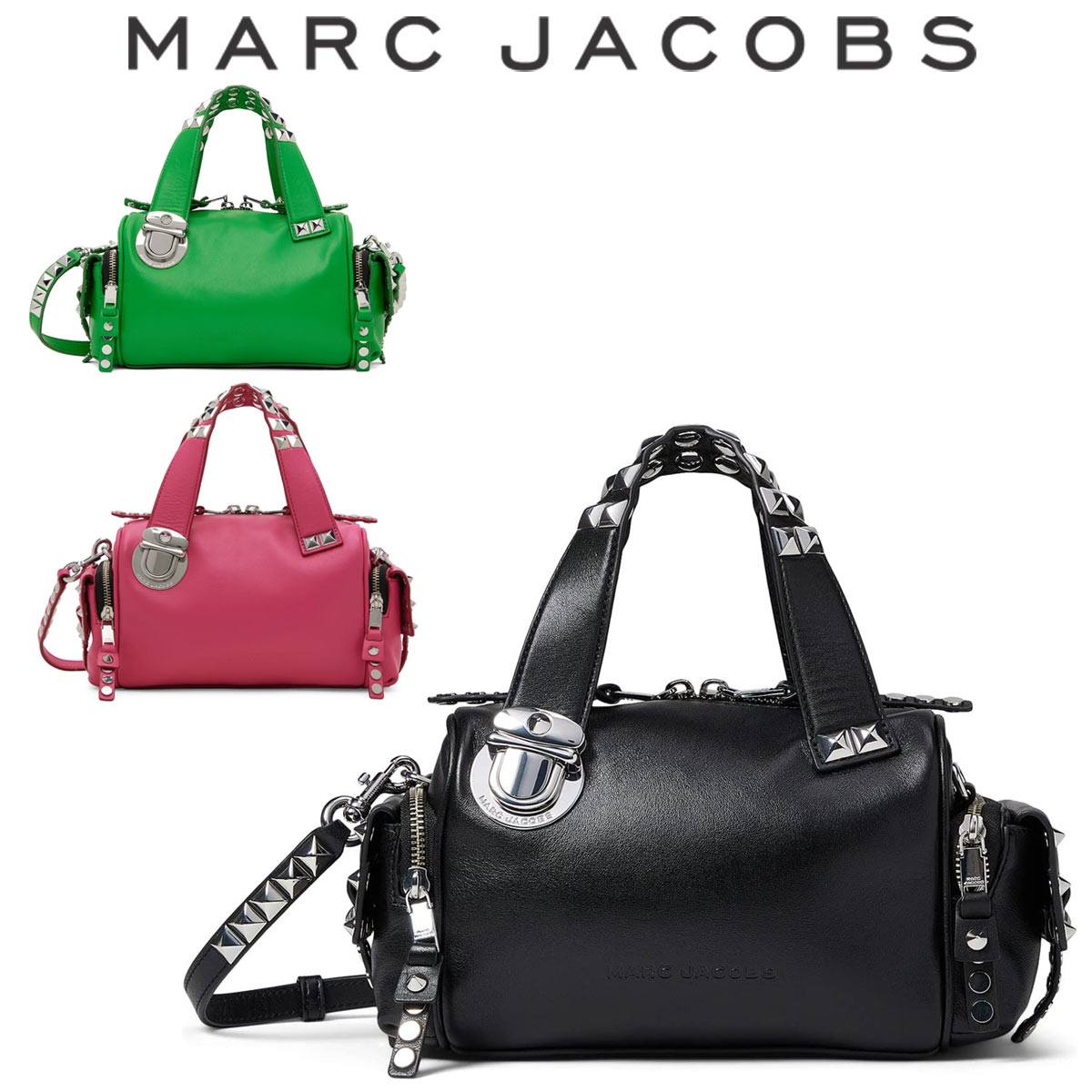 MARC JACBOS ボールスタッズ デザイン レザー ショルダーバッグ 242331216.jpg