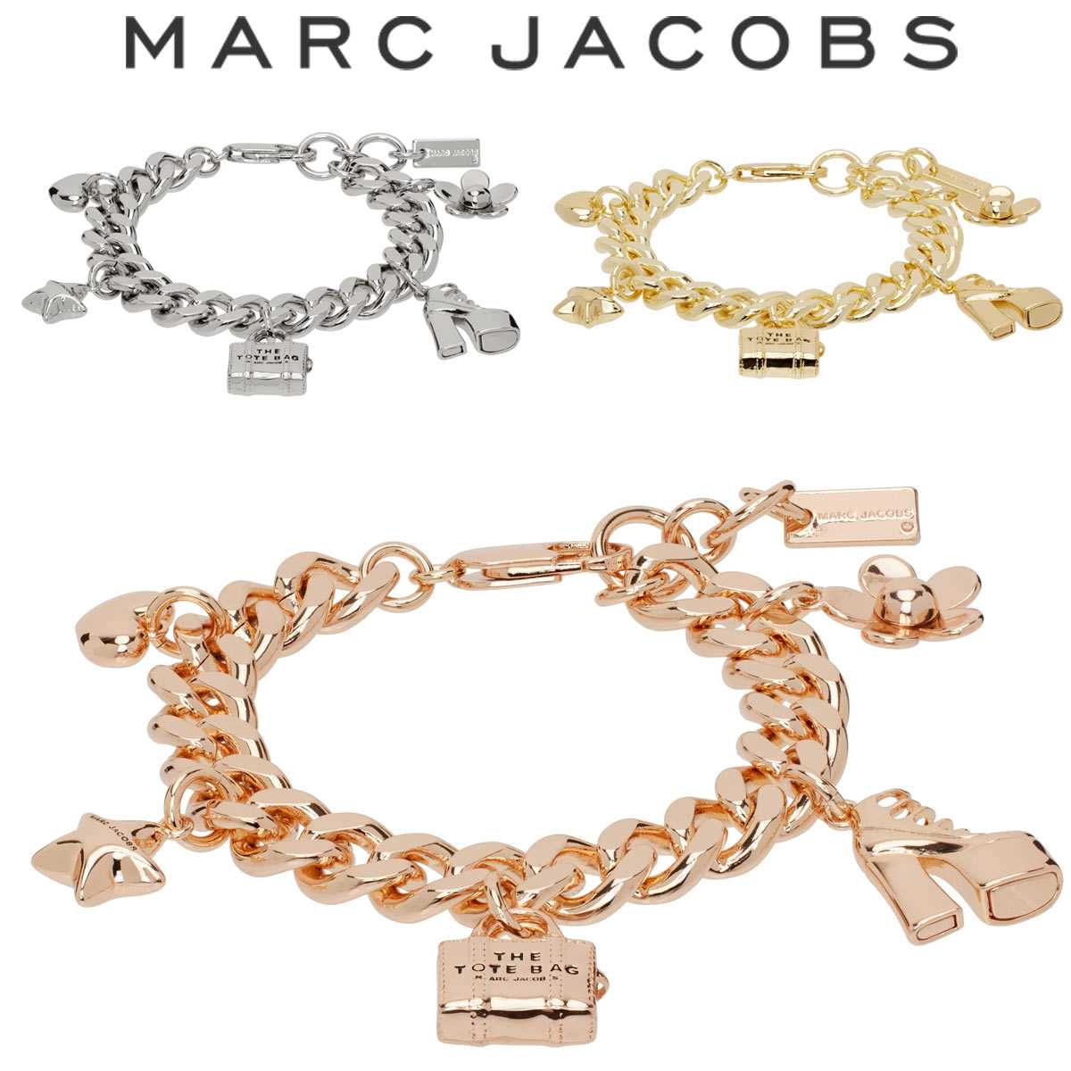 マークジェイコブス チャーム ブレスレット THE MINI ICON CHARM BRACELET/ザ ミニアイコン チャーム