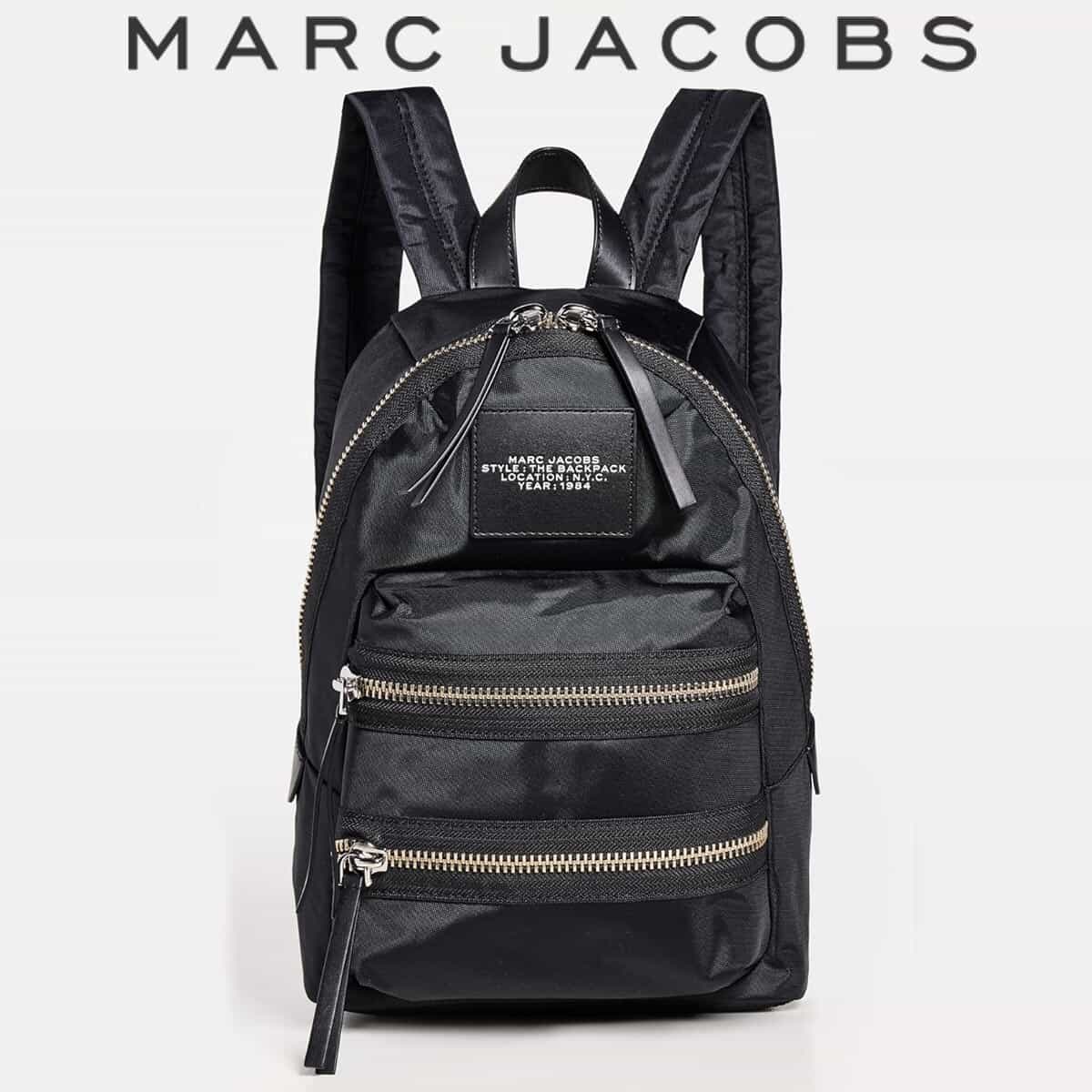 美品✨ マークジェイコブス　ザバイカー　ナイロン　バックパック　大容量　ブラック MARC JACOBS マークジェイコブス バックパック THE BIKER NYLON