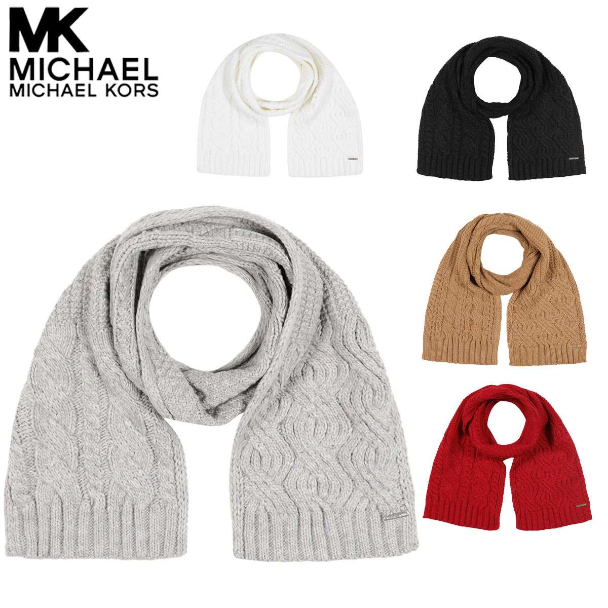 【新作】MICHAEL KORS 白 マフラー 楽天市場】マイケルコース マフラー レディース ブランド