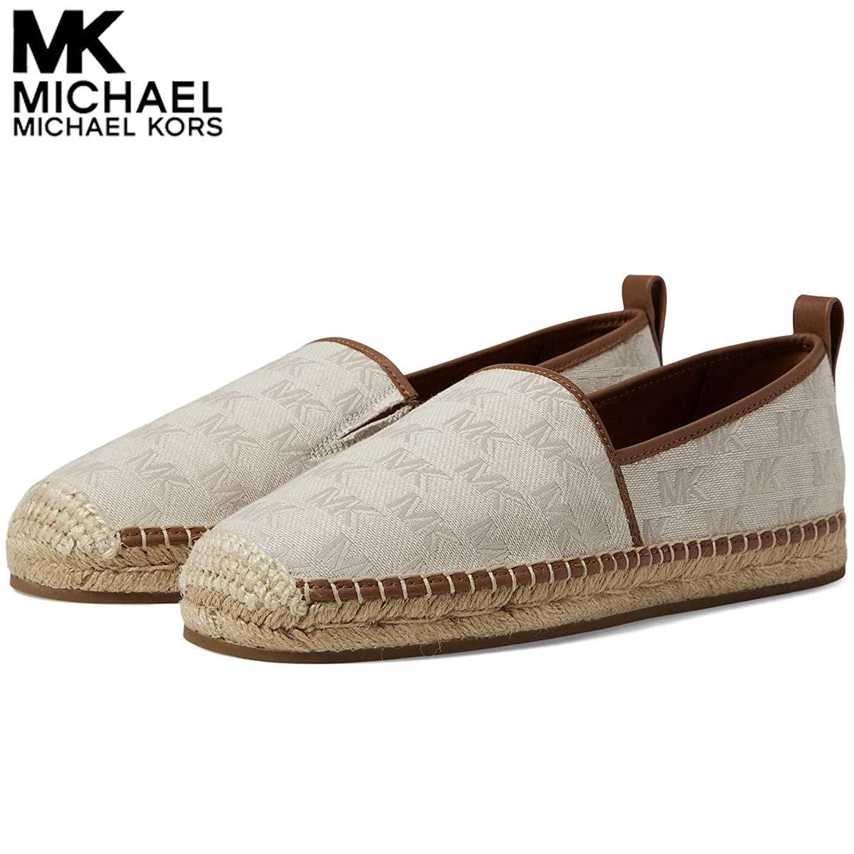 美品　MICHAEL KORS エスパドリーユシューズ ダークブラウン　リボン 美品 MICHAEL KORS エスパドリーユシューズ ダークブラウン