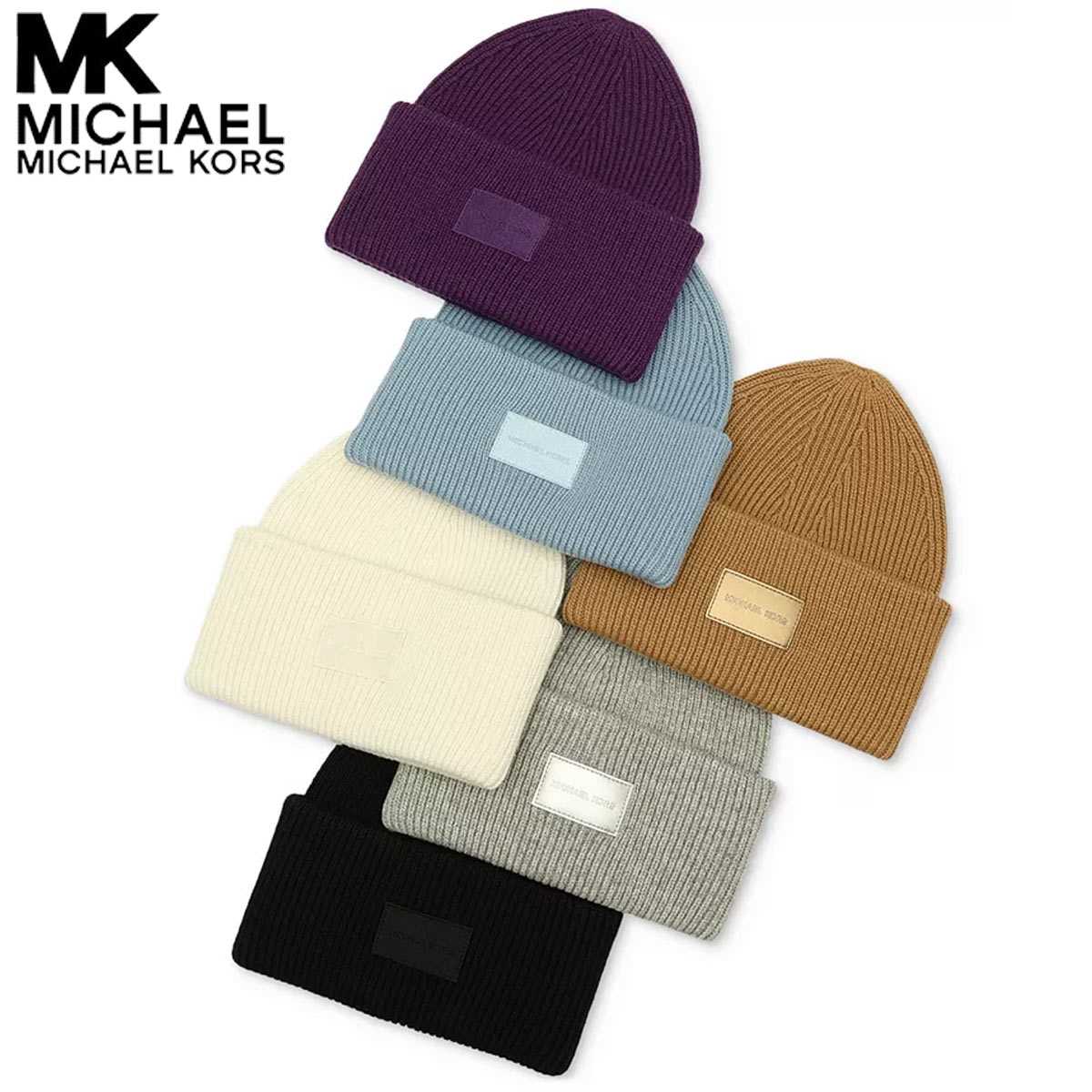 Michael kors ニット帽子 ＆ マフラー セット MICHAEL MICHAEL KORS マイケル コース MICHAEL KORS ☆MK柄