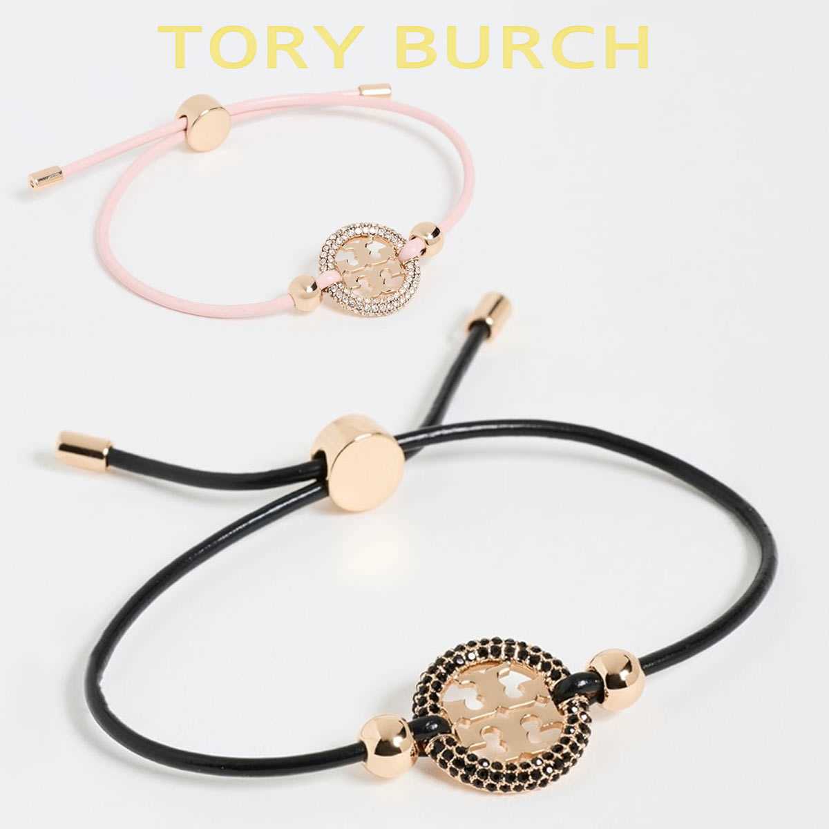 ToryBurch ブレスレット レザー ロゴ トリーバーチ クローバー キラ クローバー ブレスレット | TORY BURCH/トリー バーチ