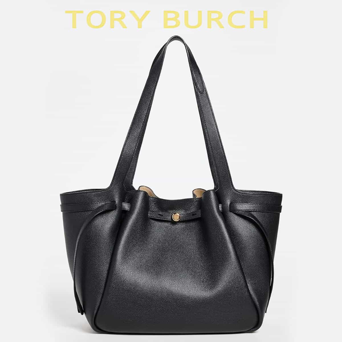 ★美品★ トリーバーチ マックグロー スモールバケットバッグ　ティラミスカラー ☆美品☆ トリーバーチ マックグロー スモールバケットバッグ