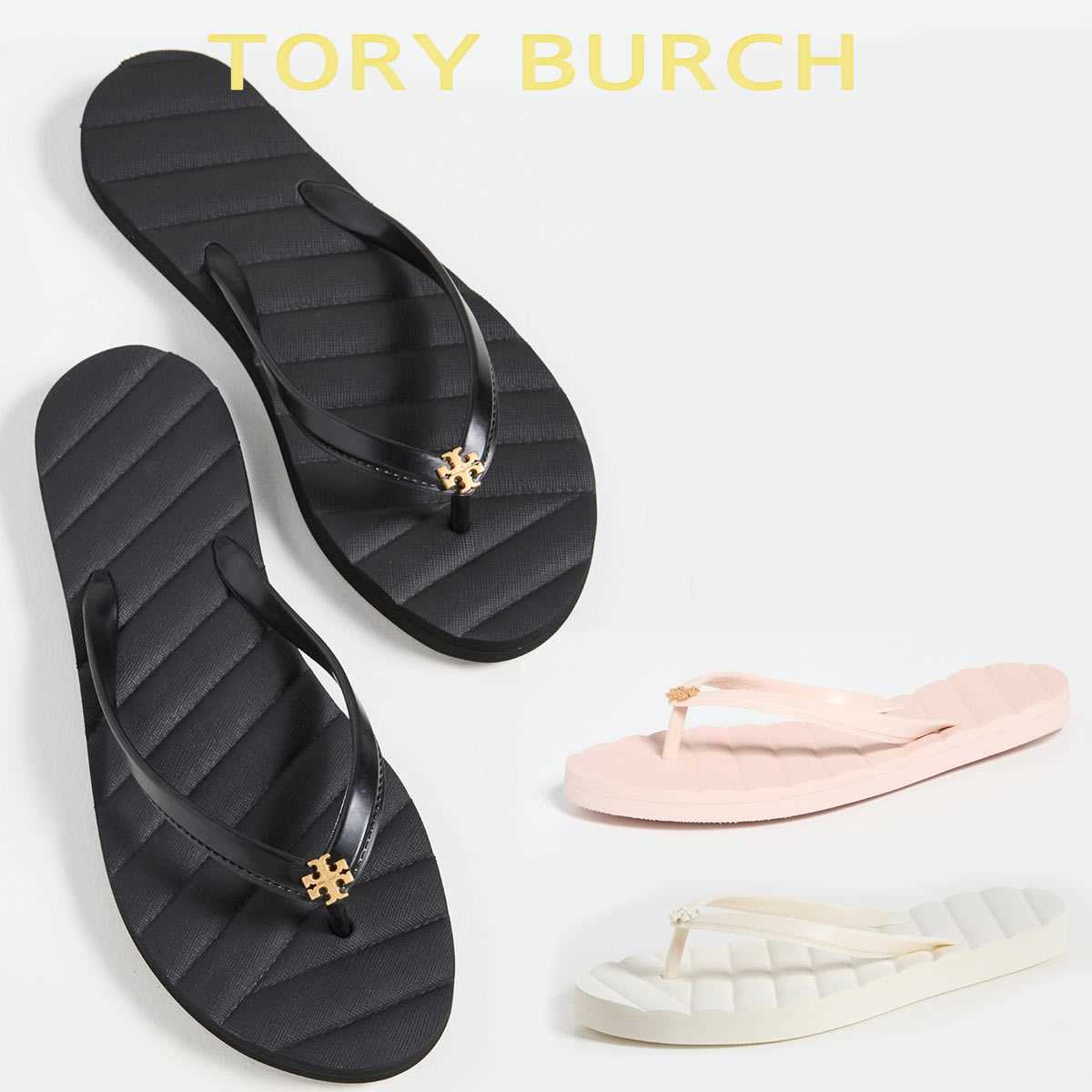 関税送料込★Tory Burch KIRA パッド付ビーチサンダル キラ ビーチサンダル: レディース サンダル | Tory Burch JP