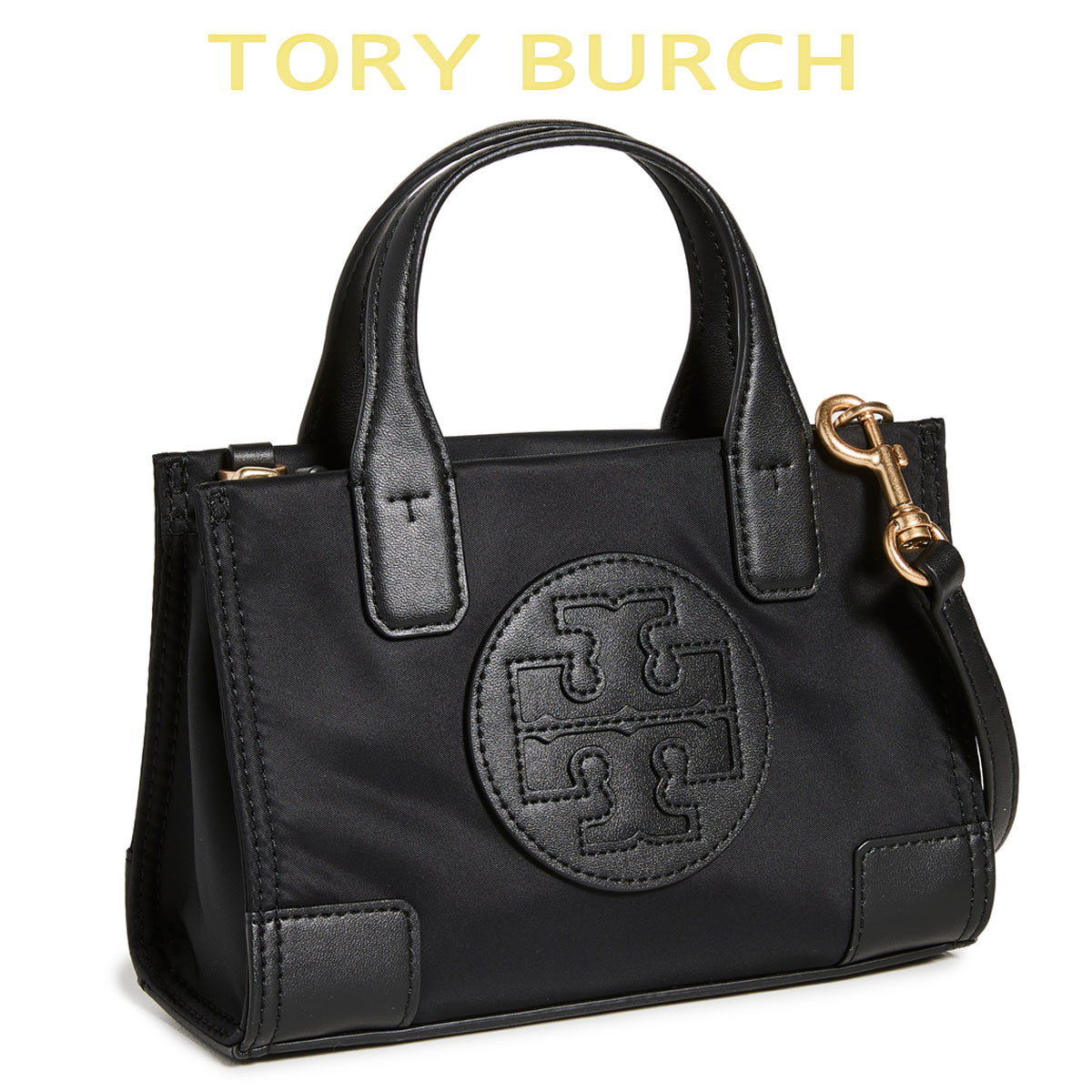 極美品✨ トリーバーチ 2way エラ ミニハンドバッグ ブラック 黒 斜め掛け TORY BURCH Tory Burch トリーバーチ ハンドバッグ レディース