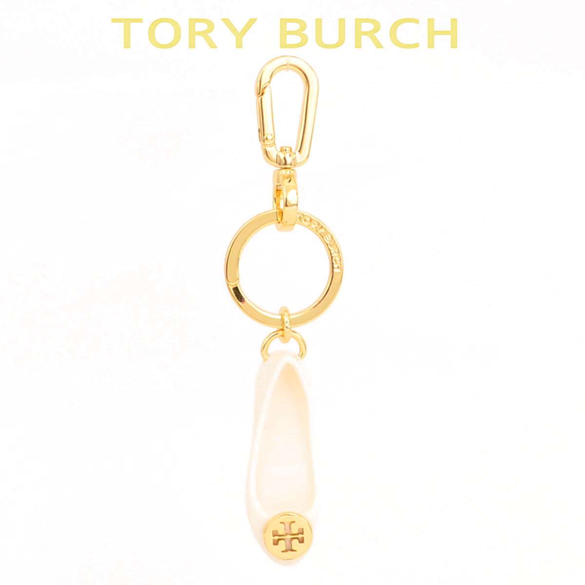 TORY BURCH ：ロゴデザイン キーリング Tory Burch - 新品未使用 トリーバーチ ロゴ キーチャームの通販