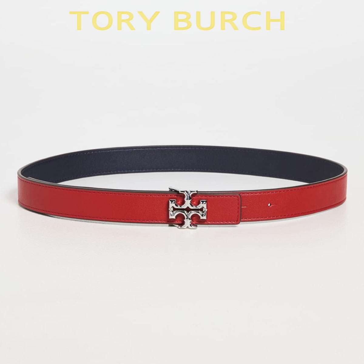 即納NEW Tory Burch - トリーバーチ Tory Burch ベルト 赤 新品 未使用