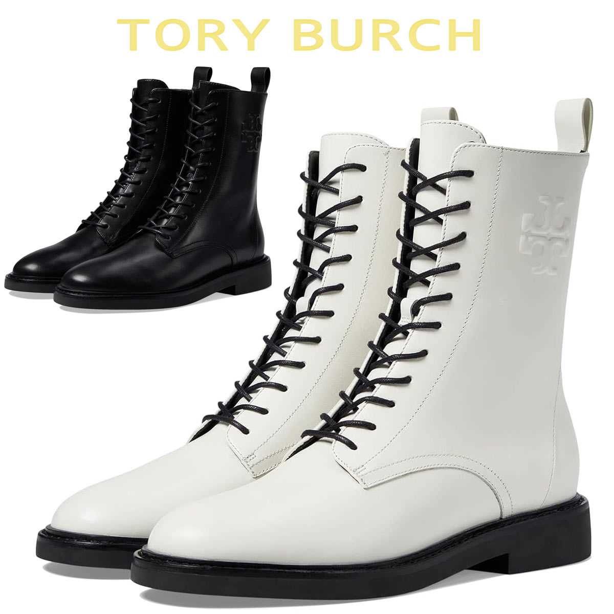 Tory Burch 黒ラバーショートブーツ Tory Burch 黒ラバーショートブーツ