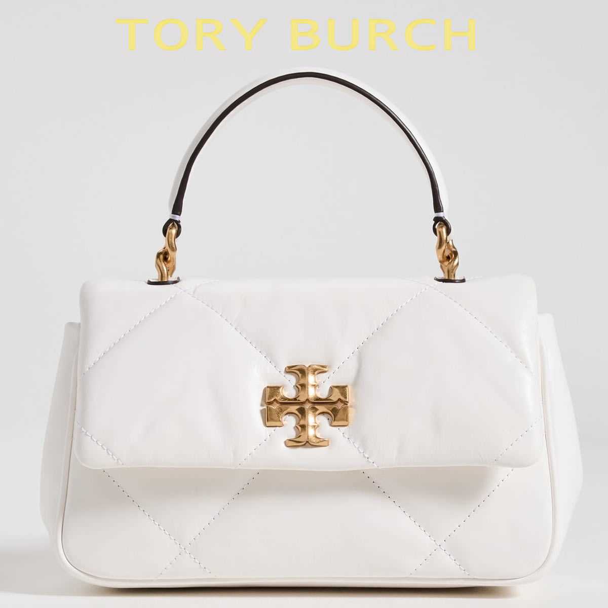 美品　Tory Burch 白　レザー ミニトートバッグ 美品 Tory Burch 白 レザー ミニトートバッグ