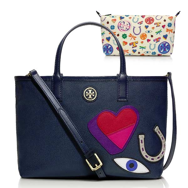 トリーバーチ　マザーズバッグ マザーズバッグ 2WAYショルダーバッグ ナイロン ブルー