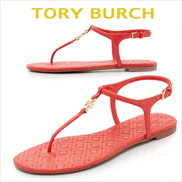 美品❤TORY BURCH【トリーバーチ】エンブレム トングサンダル ピンク 楽天市場】【中古】TORYBURCH トリーバーチ 靴 レディース