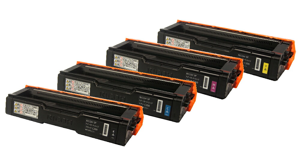 RICOH　トナーカートリッジSPC200 KCMY(4色セット）リサイクルトナー　 【送料無料】