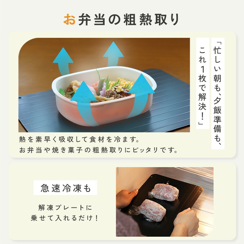 50％OFFクーポン☆7/11 01:59迄】＼ TVで紹介／ 解凍プレート 急速解凍