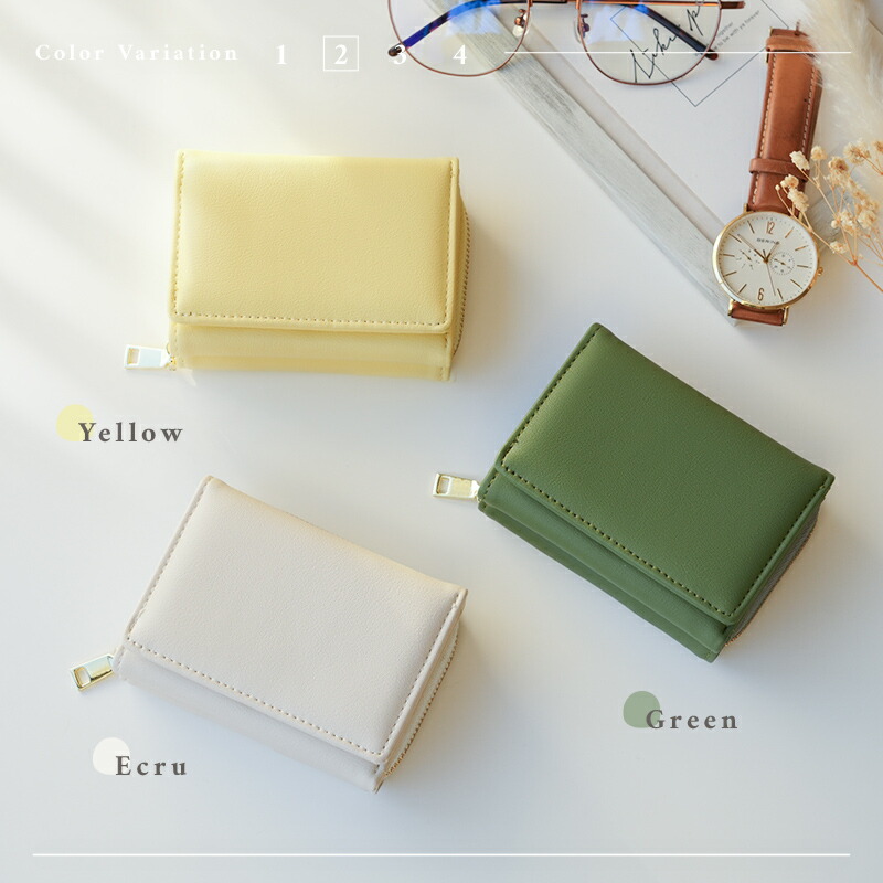 カラバリ豊富／ミニ財布 レディース 財布 かわいい 三つ折り財布