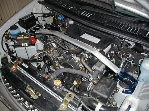 カワイ製作所 フロントストラットバー typeOS DA0090-FTO-00 DAIHATSU テリオスキッド J111G KAWAI WORKS｜カーパーツ　ライジング