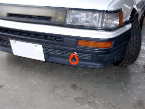 カワイ製作所 牽引フック フロント type可倒 TY0090-RFF-88 TOYOTA レビン／トレノ AE86 KAWAI WORKS