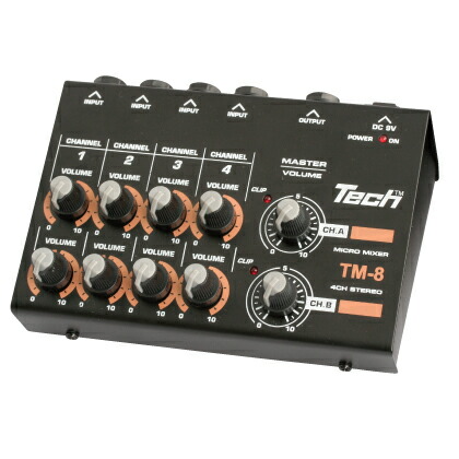 TECH マイクロ・ミキサー　TM-8 8ch MICRO MIXER キクタニ 8,250円