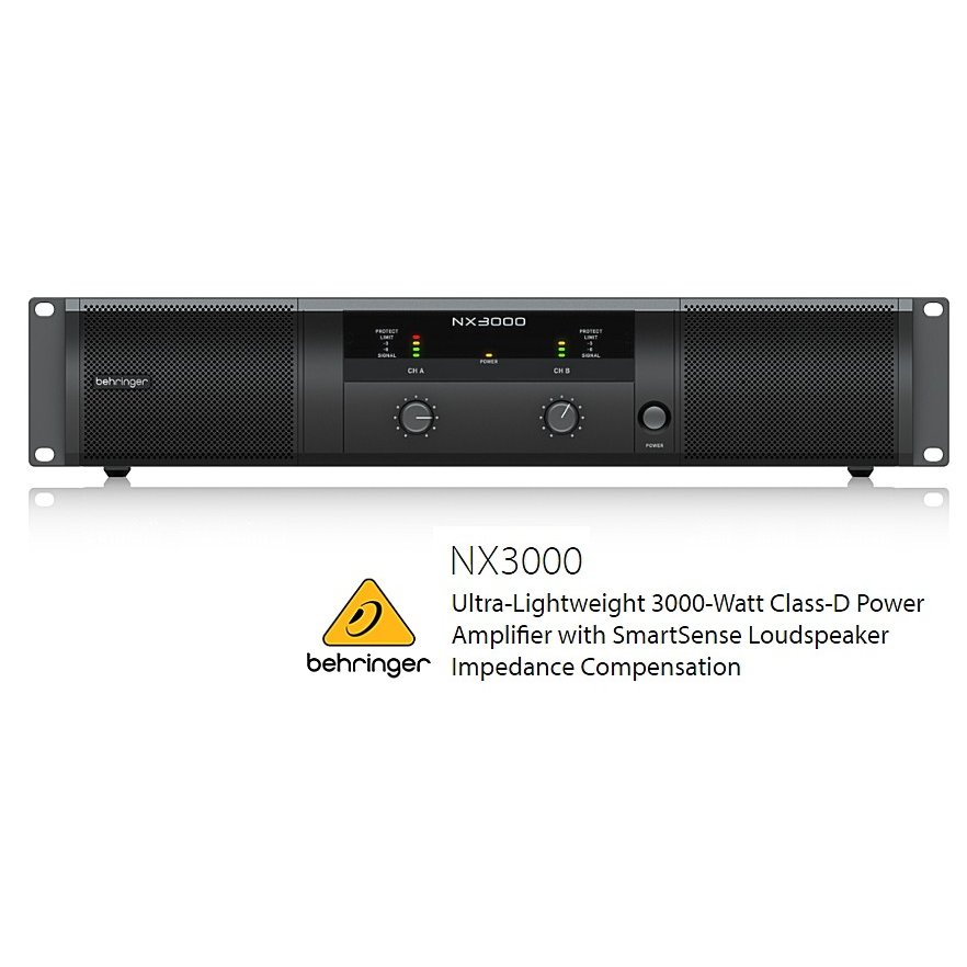 楽天市場】BEHRINGER/べリンガー NX3000D 1500W×2（2Ω） DSP搭載