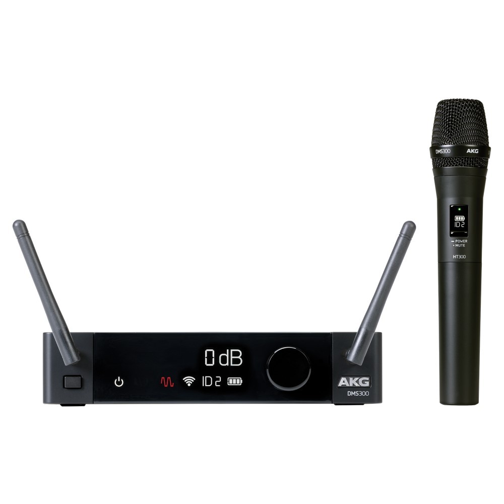 AKG DMS100 ダイナミックマイクセット デジタル、2.4GHz、1ch、ワイヤレス/ハンドヘルド DMS100 Microphone