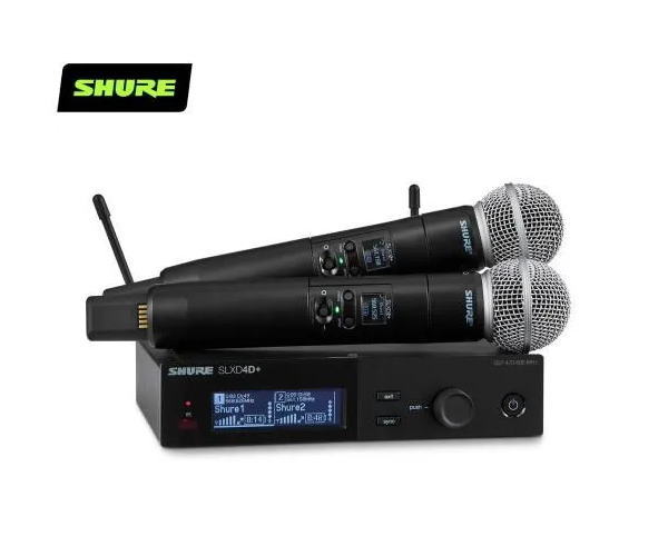SHURE（シュア）SLXD24D+J/58-JB デジタルワイヤレス・デュアルハンドヘルドシステム B帯（SLXDプラス シリーズ）