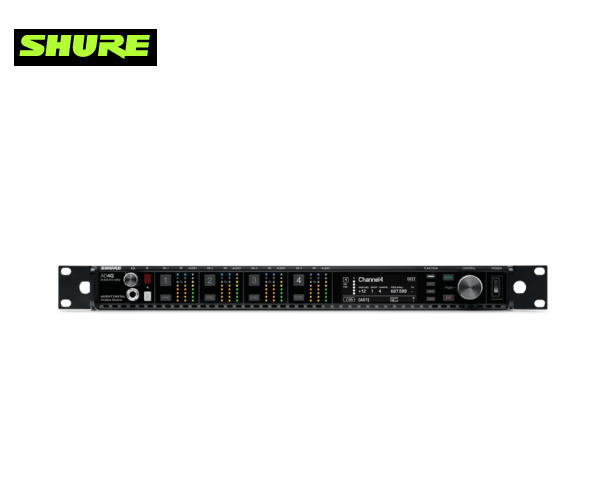 SHURE ( シュアー ) AD4QJ-DC-B／4chワイヤレスマイク受信機 （対応周波数・1.2GHz帯）DC電源入力搭載