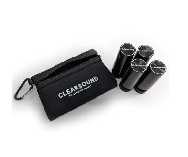 CLEARSOUND BAFFLES（クリアサウンドバッフル）　The Plug　マイクスタンドアダプター（4個）ソフトケース付