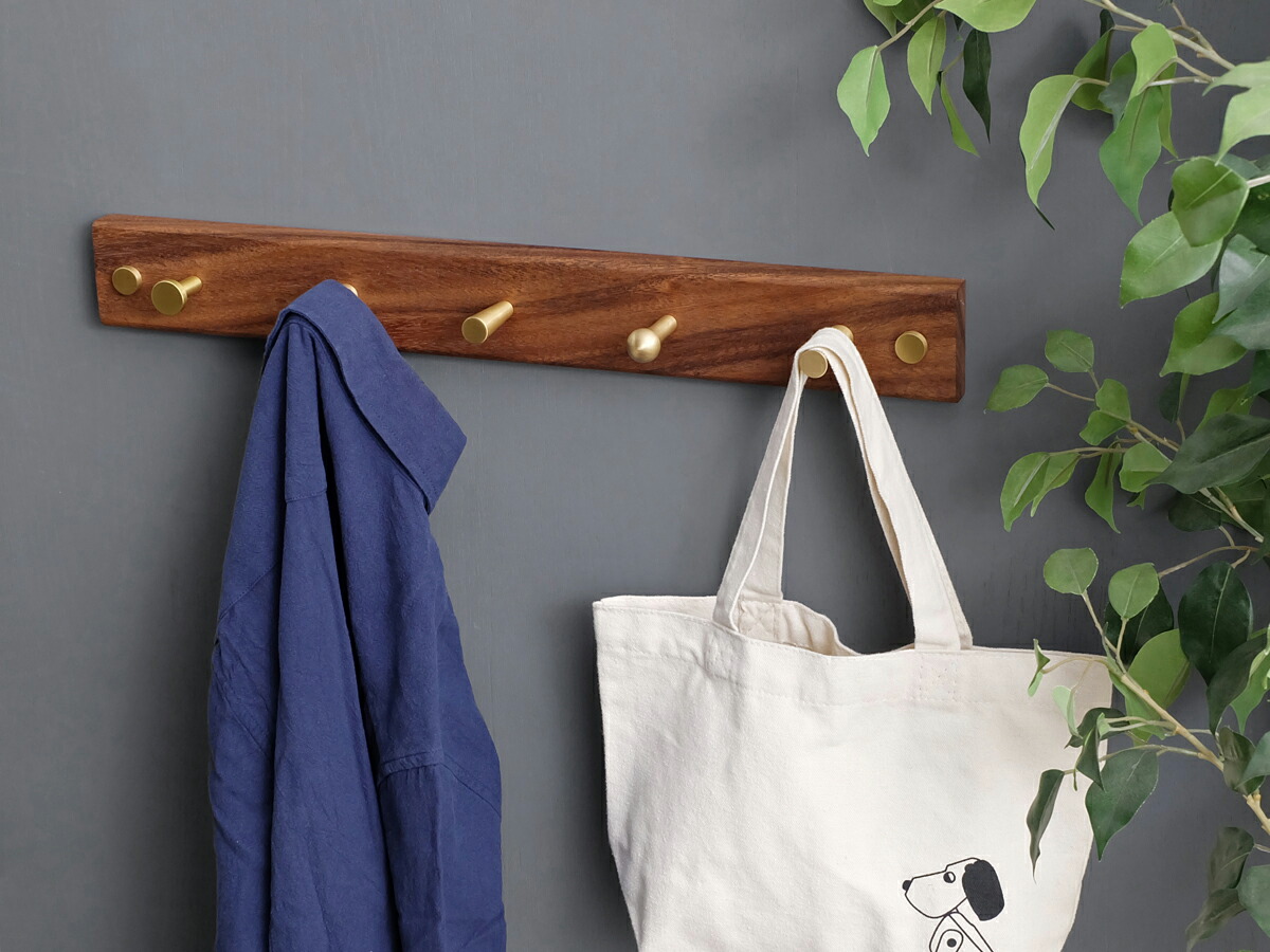 【楽天市場】Ban（バン） ウォールフックベース / WOODEN WALL HOOK BASE ウォールナット材 ウォールフック ウォール