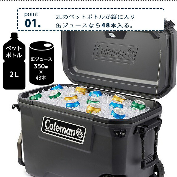 全品最安値に挑戦 コールマン コンボイ シリーズ クーラー 65QT 容量約62L キャスター付き クーラーボックス 保冷 大容量 大型 アウトドア  キャンプ バーベキュー 釣り Coleman Convoy Series 65-Quart Cooler With Wheels fucoa.cl