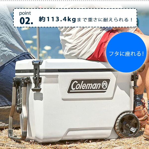 全品最安値に挑戦 コールマン コンボイ シリーズ クーラー 65QT 容量約62L キャスター付き クーラーボックス 保冷 大容量 大型 アウトドア  キャンプ バーベキュー 釣り Coleman Convoy Series 65-Quart Cooler With Wheels fucoa.cl