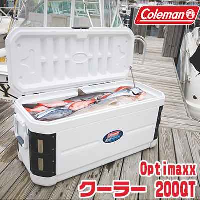 楽天市場 在庫有り コールマン Optimaxx クーラー 0qt 容量約190l クーラーボックス バーベキュー 保冷 大容量 大型 アウトドア キャンプ 釣り Uvガード加工 抗菌加工 Coleman 0 Quart Optimaxx Cooler r Baby 1号店