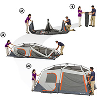 Auc Roadster Outdoor Large Size Family Camping Ozark Trail 14 X