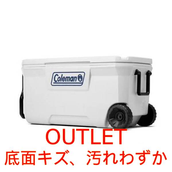 【1位】 【アウトレット】クーラーボックス コールマン 316シリーズ ホイール クーラー 100QT 容量約95L 《ホワイト》 キャスター付き キャンプ バーベキュー クーラーボックス 保冷 大容量 大型 アウトドア キャンプ 釣り Coleman 316 Series 100-Quart Wheeled Cooler｜BBR-baby 1号店
