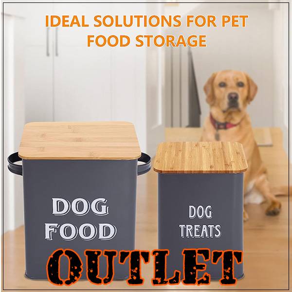 【楽天市場】【アウトレット】【要補修】Morezi ドッグフード ストレージ コンテナ 大小2個セット スコップ付き ペットフード エサ
