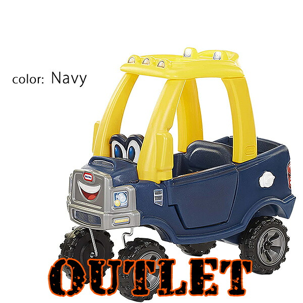 【アウトレット】リトルタイクス コージー トラック ライドオン 《ネイビー》 足けり 乗用玩具 足蹴り コンビカー おもちゃ キックカー 手押し車 プッシュカー 乗り物 コージークーペ オフロードトラック 車 室外 屋外 Little Tikes Cozy Truck Ride-On