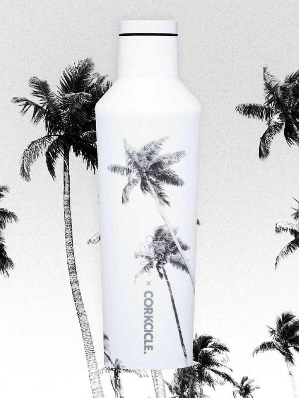 Corkcicle コークシクル タンブラー 470 Canteen 水筒 キャンティーン ステンレスボトル マグボトル おしゃれ かわいい ブランド メンズ レディース 16oz Bpa フリー 保冷 保温 滑り止め付き エコ コリーウィルソン パーム Cw16mw Pp 父の日 ギフト プレゼント