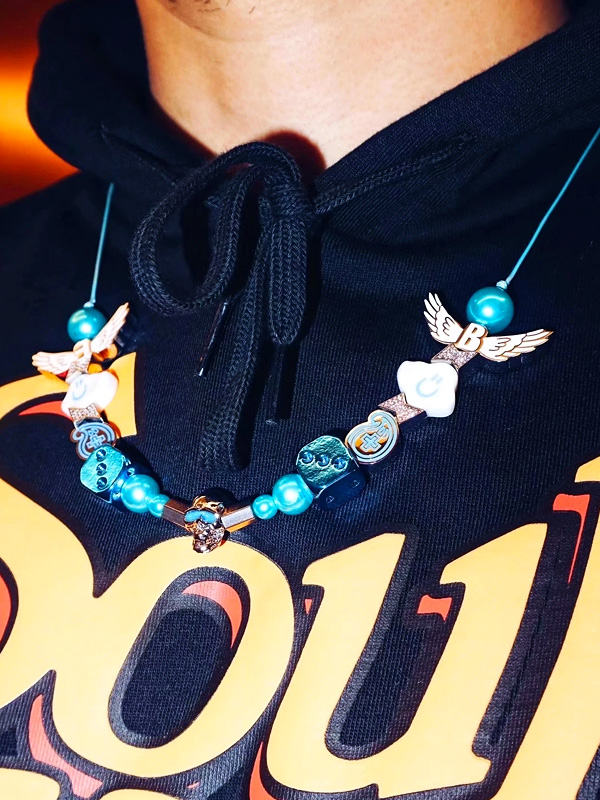 EVAE MOB エバーモブ スカル Necklace パール ネックレス 3-