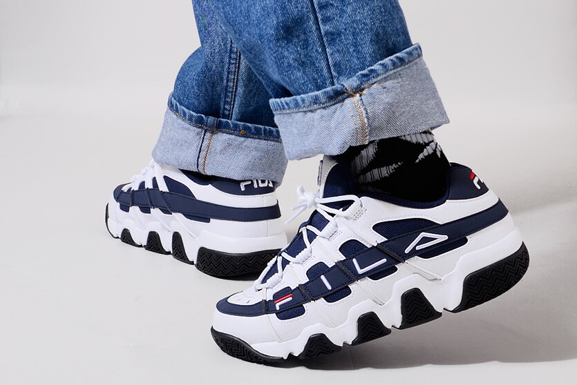 楽天市場 Fila フィラ スニーカー 厚底 メンズ レディース ユニセックス ダッドシューズ ダッドスニーカー Barricade Xt 97 Uni Up Root バリケード ネイビー ホワイト 厚底スニーカー 靴 ストリート ダンス Uss013 125 F04 1054 ハロウィン ギフト プレゼント