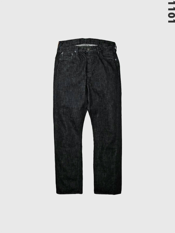 FULLCOUNT 1101BKSS フルカウント ジーンズ スーパースムース 11.5oz 綿 100% ストレート 定番 ジンバブエ コットン 1101BKSS Straight Black Selvedge Denim｜RODEO BROS ／ ロデオブロス